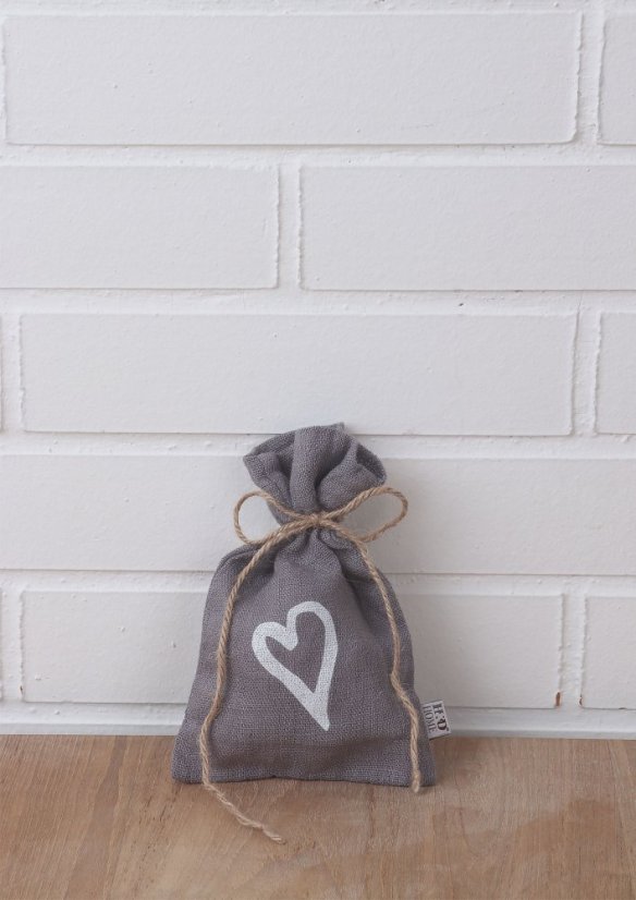 Drawstring bag - 100% linen