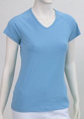 Damen t-shirt  - 95% baumwolle, 5% elastan