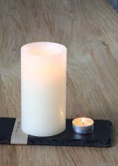 Luminiscenční svíčka - efekt plápolajícího ohně