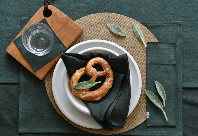 Cutlery pocket - 100% linen