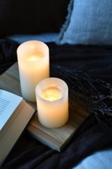 Luminiscenční svíčka - efekt plápolajícího ohně