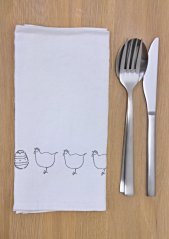 Serviette - 1 stück  - 100% leinen