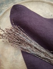 Ubrousek 40 x 40 cm - 100% len - burgundy