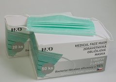 Disposable protective masks 20 pieces, BFE (bacterial filtration efficiency )>= 98%