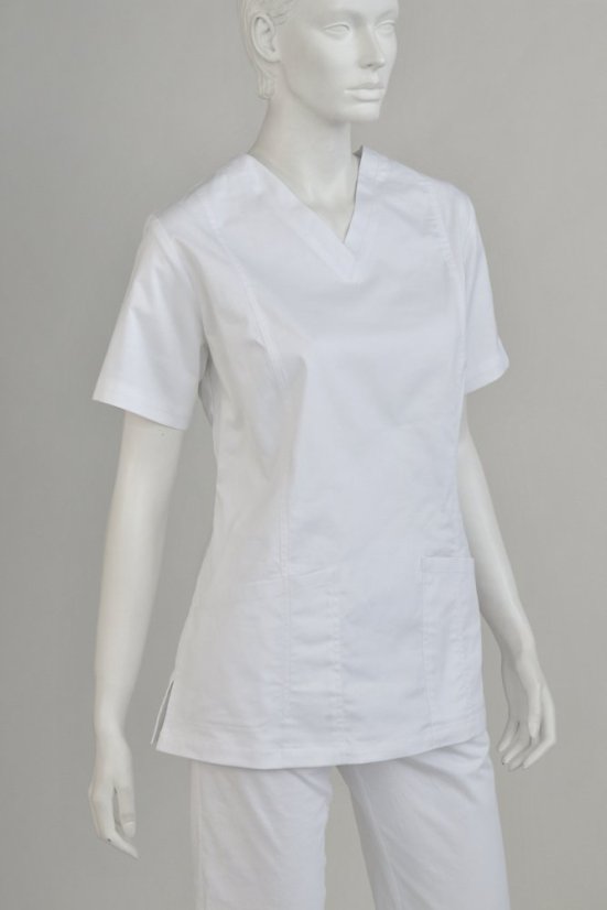 Damen berufs bluse - 96% baumwolle, 4% elastan