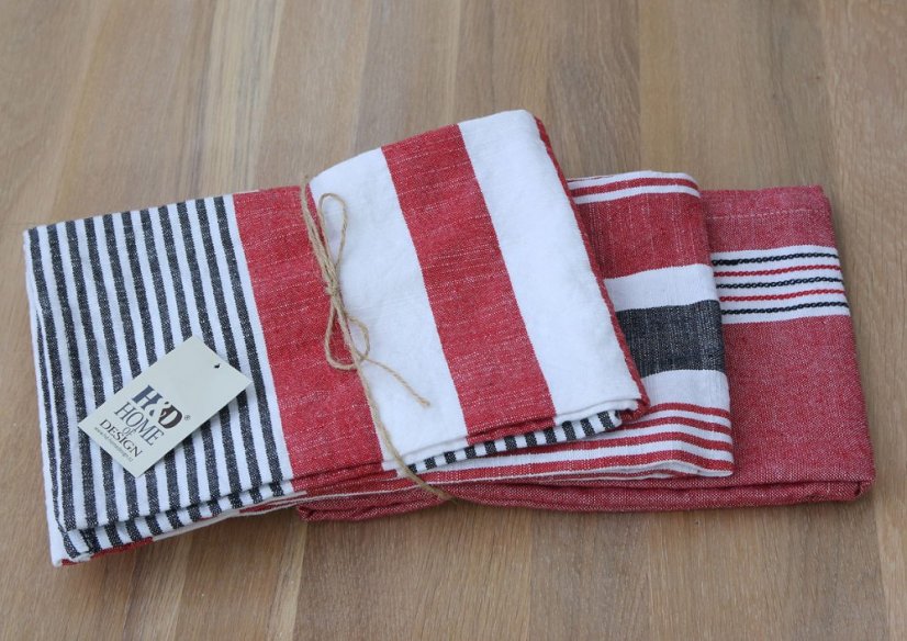 Kitchen towels - 3 pieces - 100% cotton