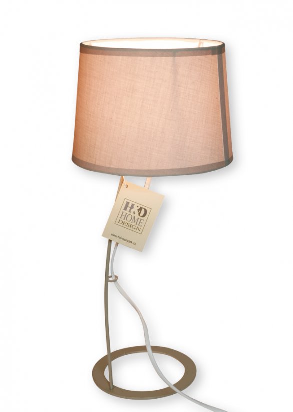 Lampe - metall/canvas