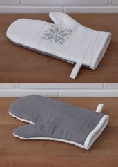 Oven glove - 100% linen