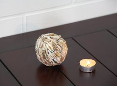Ball - petrified wood