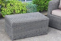 Pouffe - synthetisches rattan