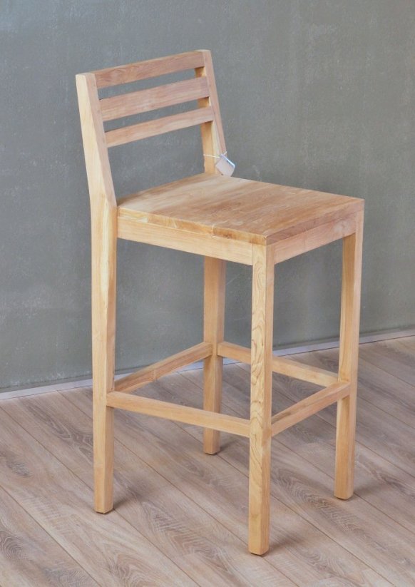 Chair - massif - teak, polished surface