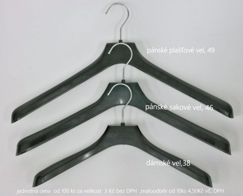 Šatní ramínka - plastová