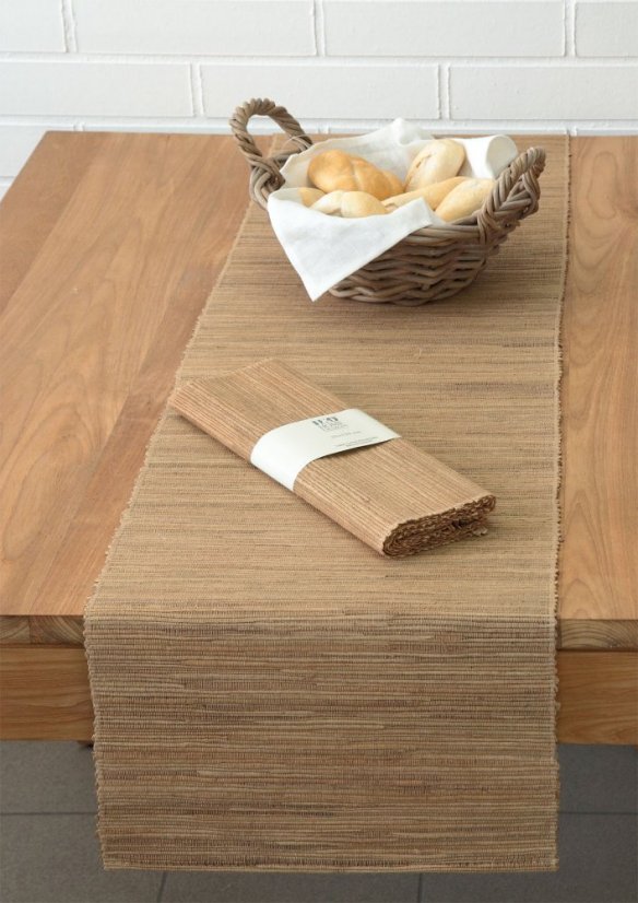 Běhoun z vodního hyacintu – přírodní, omyvatelný - béžový