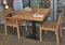 Tisch, eiche rustikal massivholz, zentrales metallbein