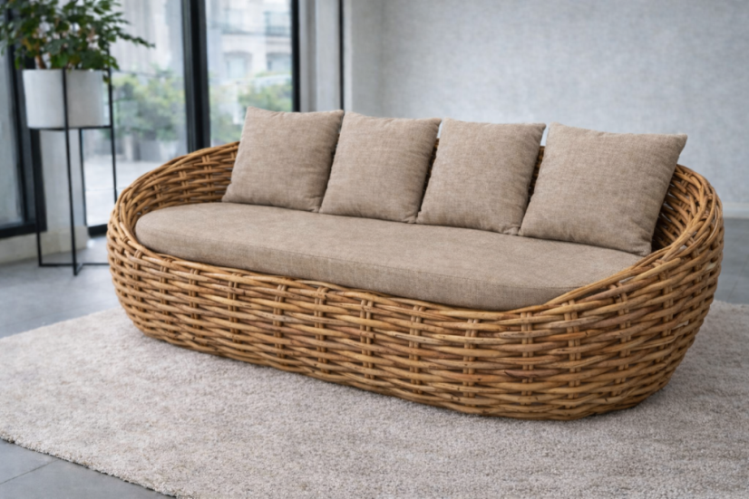 Pohovka - přírodní ratan