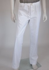 Mens trousers - free cut, waistband on the lace - 100% cotton