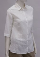 Woman&#039;s shirt, 3/4 sleeve - 100% linen