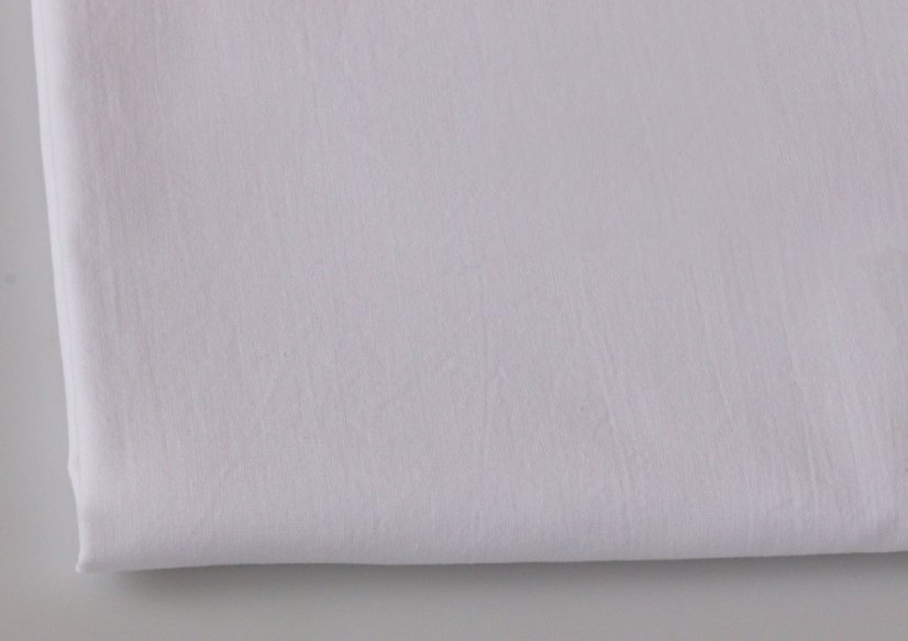 Bleached pre-washed sauna sheet, Czech product - 100% cotton, 145 gsm