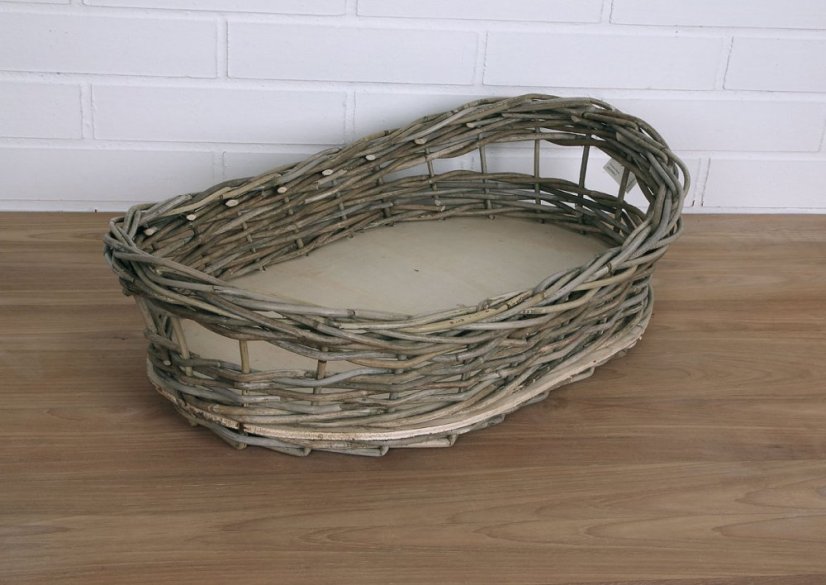 Basket - tray - rattan  kubu