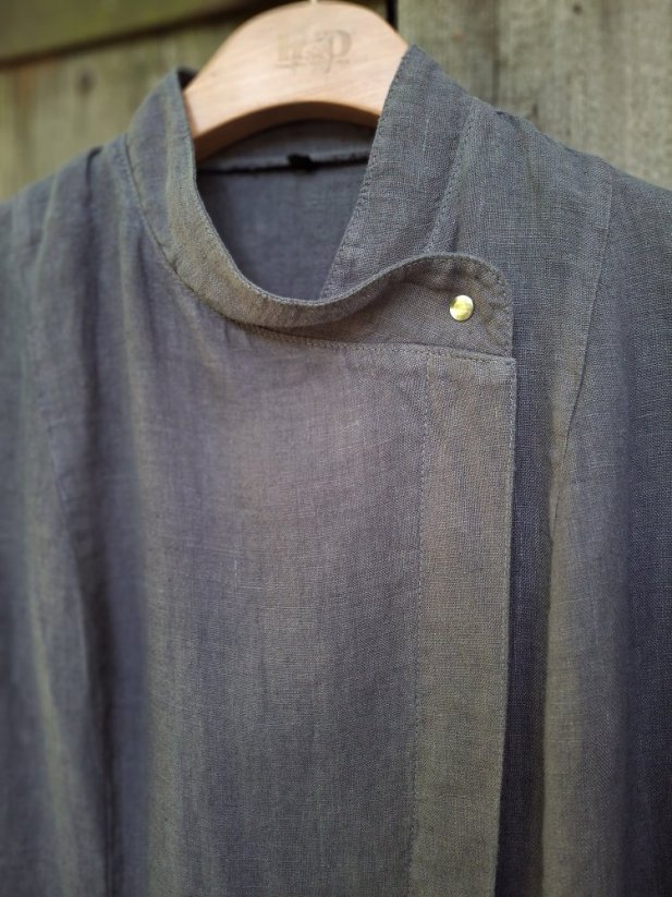 Chef coat jacket - for ladies -  100% linen - Size: M
