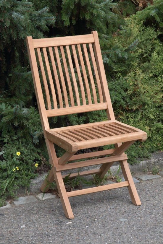 Folding chair - teak