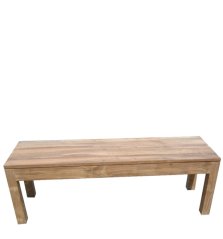 Lavice - masiv - teak, broušený povrch