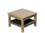 Coffee table - mango wood and natural rattan