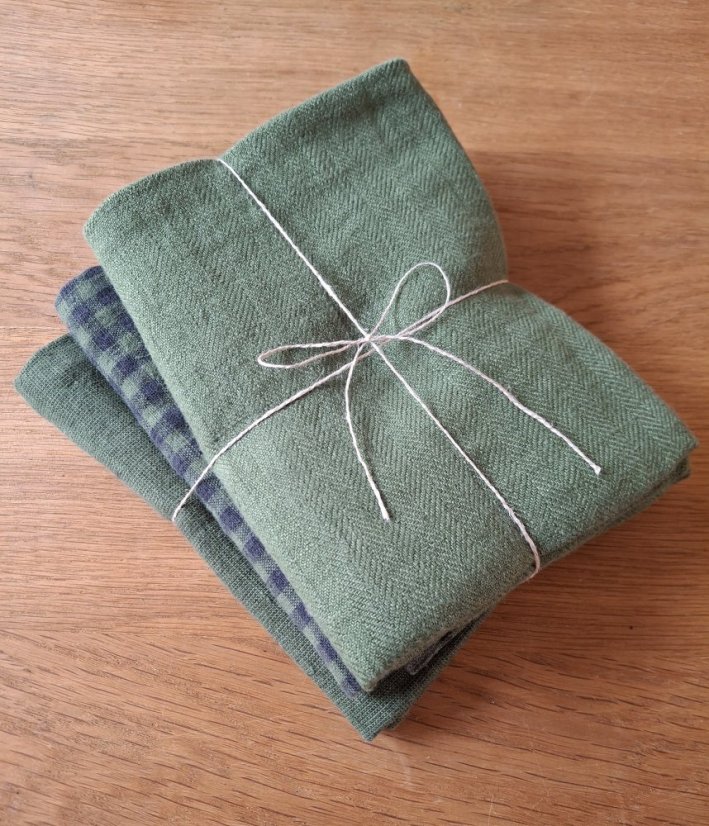 Kitchen towels - 3 pieces - 100% linen