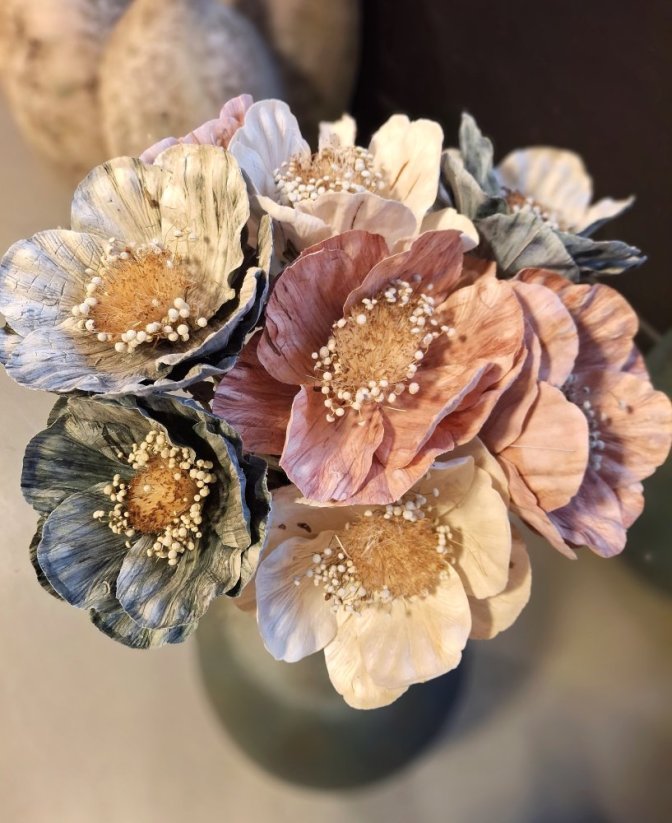 Decoration - celulose flowers