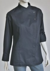 Chef coat jacket - for ladies -  96% cotton, 4% elastane