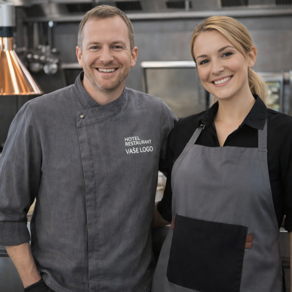 Kleidung für Kellner und Kellnerinnen - T-shirt color - 11 Orange