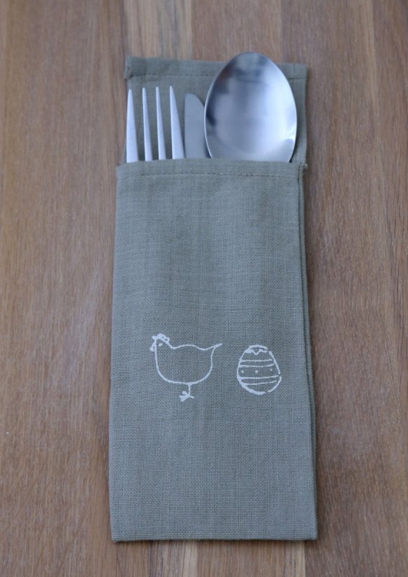 Cutlery pocket - 100% cotton