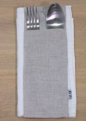 Cutlery pocket - 49% linen, 51% cotton