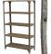 Shelf-rack - patinated metal / massif pine