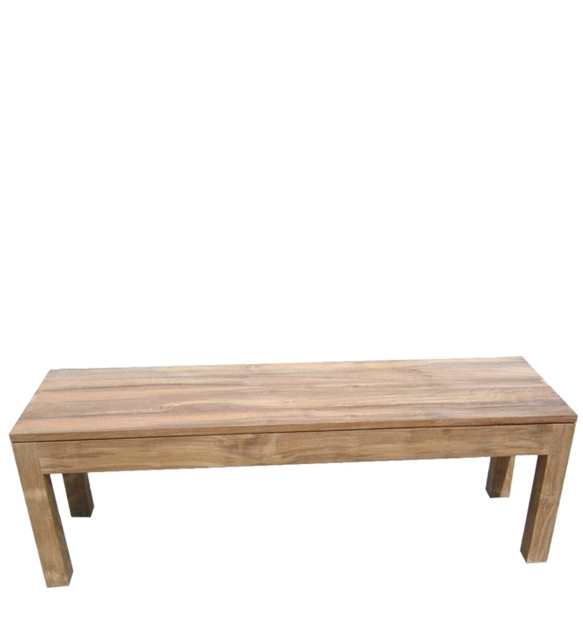 Bench - massif - teak, polished surface