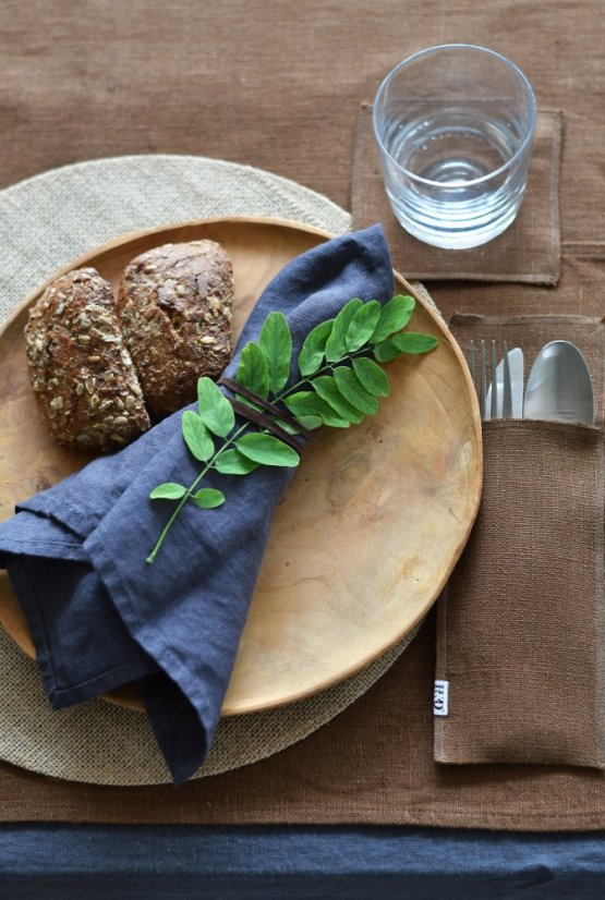 Cutlery pocket - 100% linen