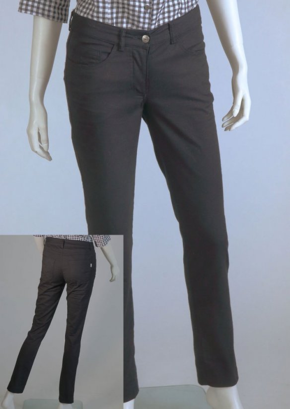 Damen jeans - slim, hohe taille - 96% baumwole, 4% elastan - Größe: 42