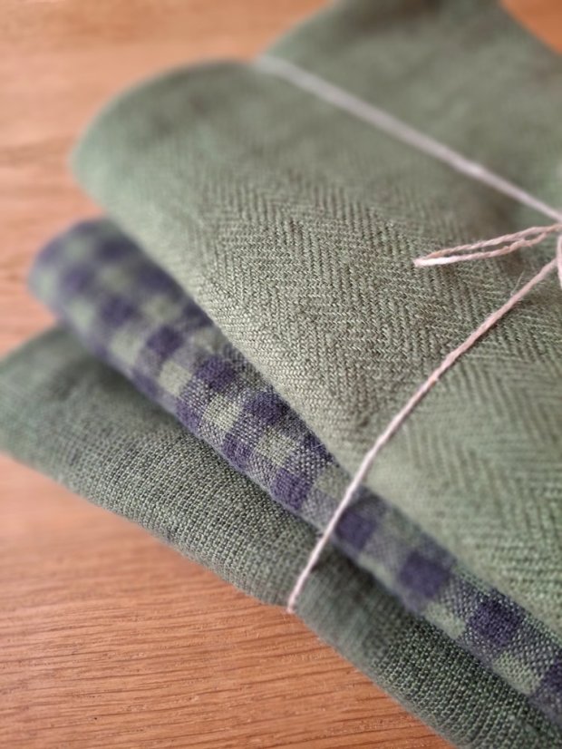 Kitchen towels - 3 pieces - 100% linen
