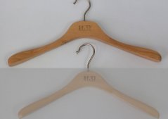 Wooden hanger, men's - 46cm
