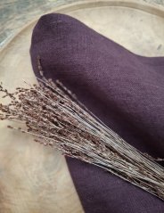 Ubrousek 40 x 40 cm - 100% len - burgundy