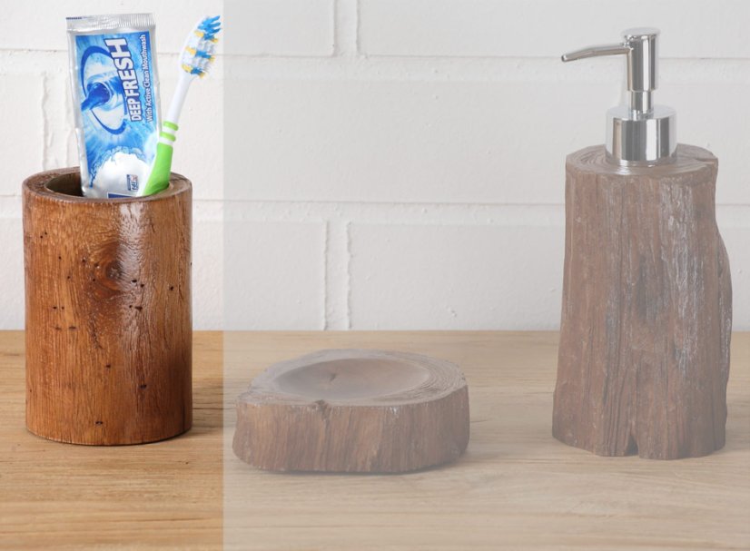 Dóza na kartáčky - teak