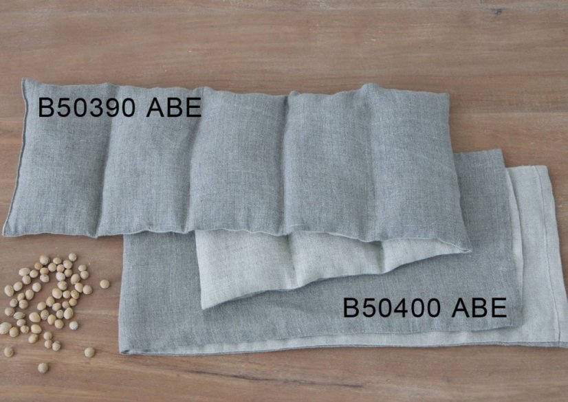 Návlek na nahřívací polštář vyplněný peckami z třešní - 100% len