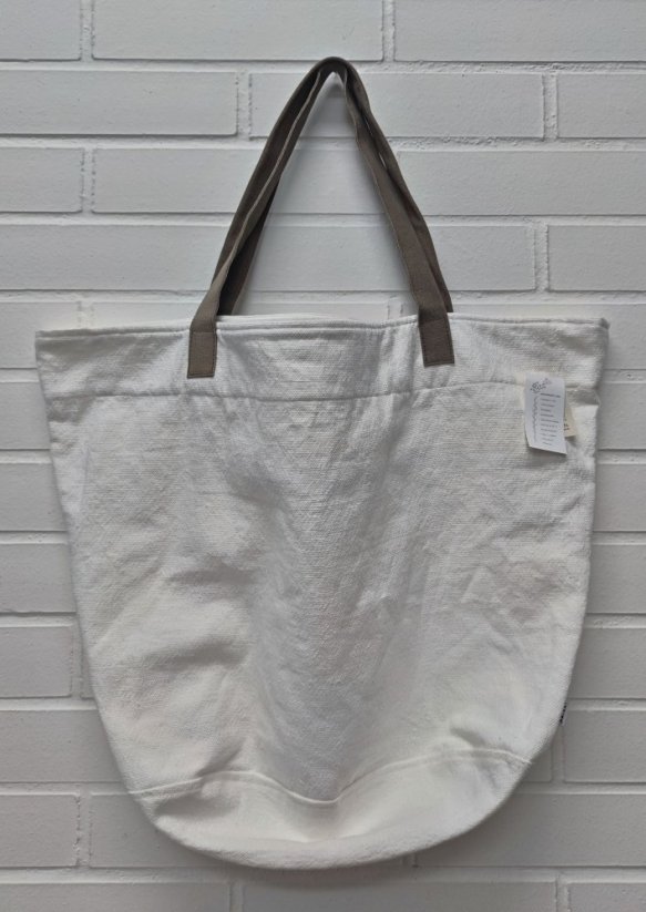 Bag - 100% linen + leather