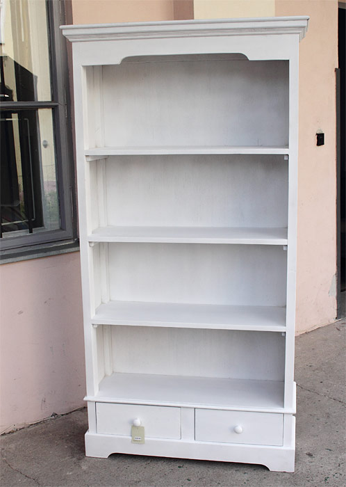 Bücherschrank - massiv suar