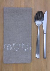Serviette - 1 stück  - 100% leinen