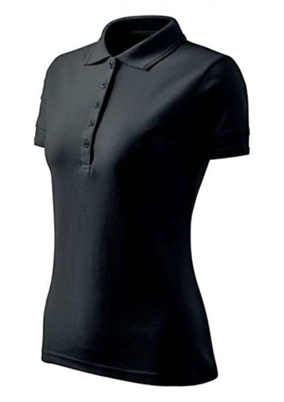 Damen poloshirt mit höherem gewicht - 65% baumwolle, 35% pes - verschiedene Farben - Größe: XS, T-shirt color: 12 dunkelgraue Highlights