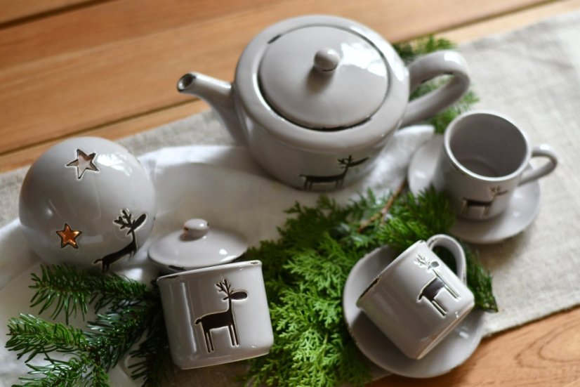 Decoration - sugar bowl - ceramics