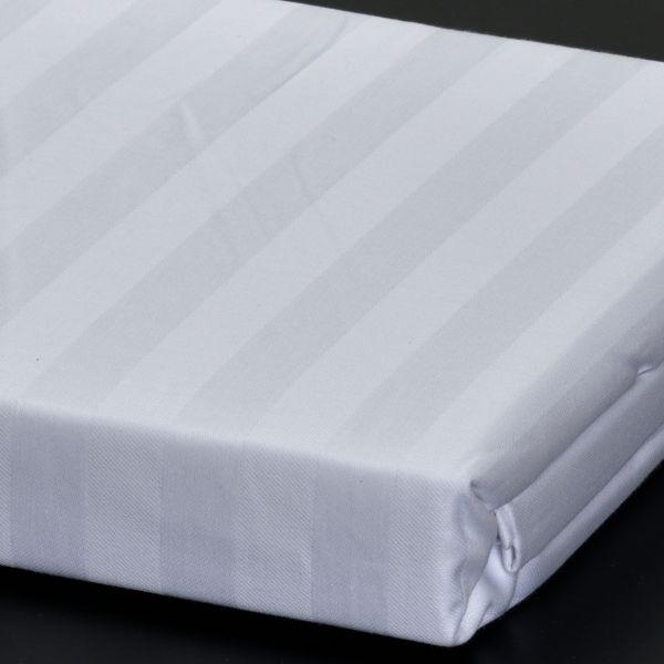 Bed linen - carded cotton - stripe 2 cm