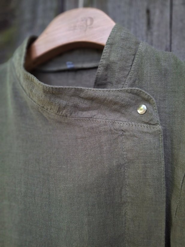 Chef coat jacket - for ladies -  100% linen - Size: L