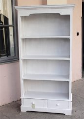 Bücherschrank - massiv suar